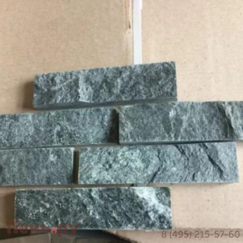 Плитка Bas из талькохлорита рваный камень 150х50х20 мм (цена за 1 кв.м.) фото