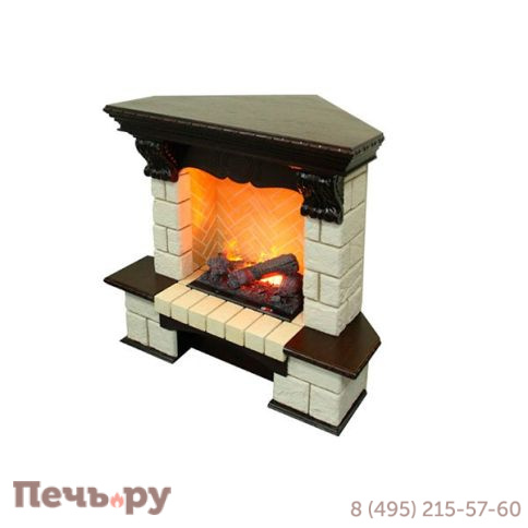 Портал Dimplex Pierre Luxe угловой/ шампань под очаг Cassette 400 фото 6