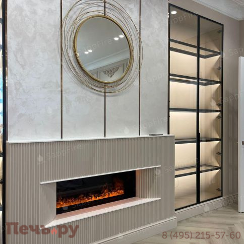 Премиальный паровой 3D электрокамин SappFire 1500 фото 2