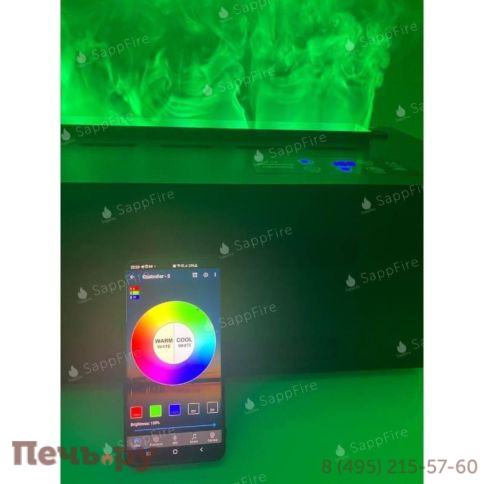 Премиальный паровой 3D электрокамин SappFire 2000 фото 8