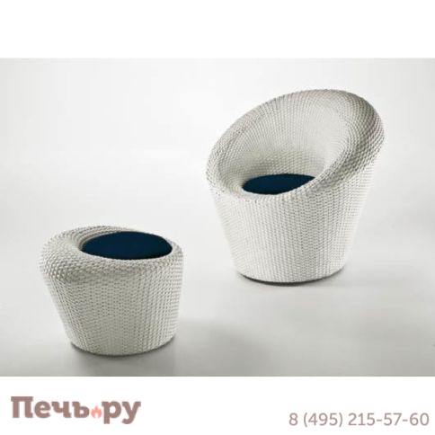 Пуф плетеный с подушкой DFN Maratea фото 3