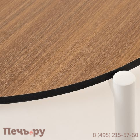 "Диего" журнальный стол из HPL 120х60 H40, каркас белый муар, цвет "дуб" фото 4