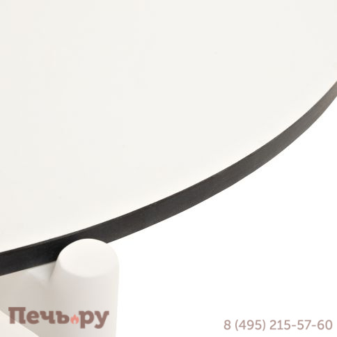 "Диего" журнальный стол из HPL 120х60 H40, каркас белый муар, цвет "молочный" фото 5