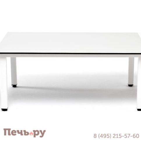 "Канны" журнальный столик из HPL 90х60, H40, каркас белый, цвет столешницы "молочный" фото 2