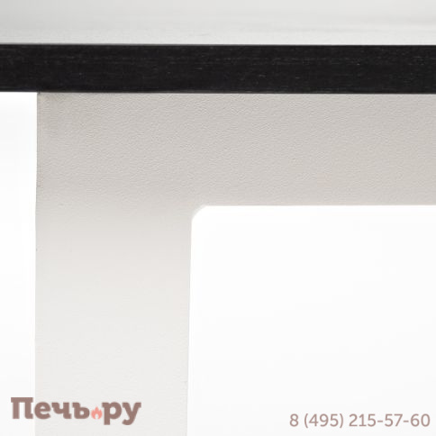 "Канны" журнальный столик из HPL 90х60, H40, каркас белый, цвет столешницы "серый гранит" фото 4