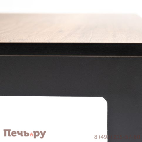 "Канны" журнальный столик из HPL 90х60, H40, каркас темно-серый (RAL 7024), цвет столешницы "дуб" фото 4