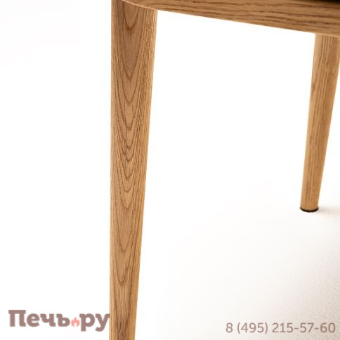 4SIS "Марсель" стул плетеный из роупа, основание дуб, роуп серый меланж круглый, ткань бежевая 052 фото 7