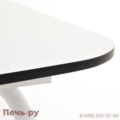 "Верона" журнальный стол из HPL 120х65, H40, каркас белый муар, цвет столешницы "молочный" фото 4