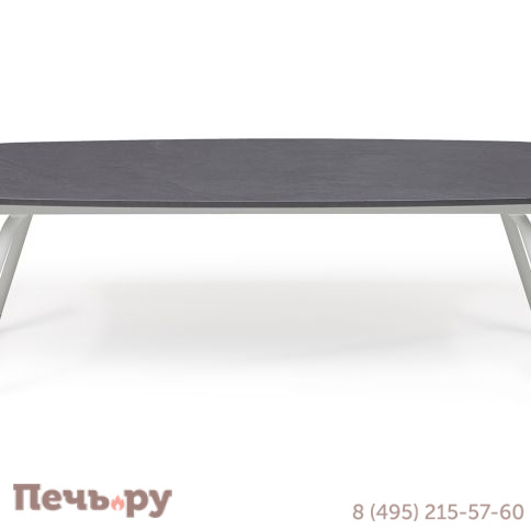 "Верона" журнальный стол из HPL 120х65, H40, каркас светло-серый (RAL 7035) муар, цвет столешницы "серый гранит" фото 2