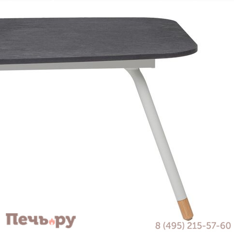 "Верона" журнальный стол из HPL 120х65, H40, каркас светло-серый (RAL 7035) муар, цвет столешницы "серый гранит" фото 4