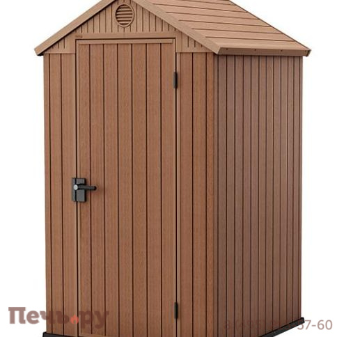 Сарай Gardeck Keter "Дарвин 4х4" (размеры 118 х 117 см), коричневый фото