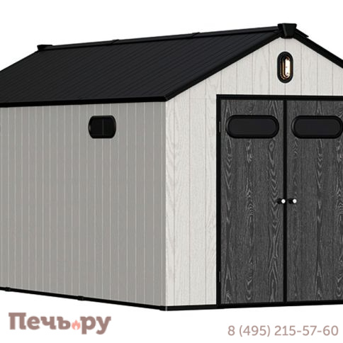 Сарай пластиковый Gardeck Summit 11,5м2, серый/темно-серый фото