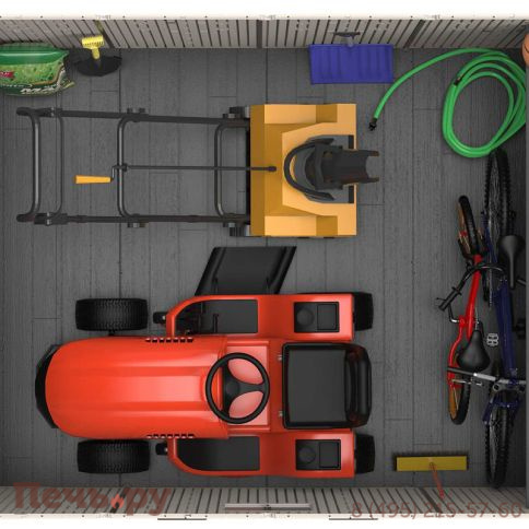 Сарай пластиковый Gardeck WoodLook 8*10 фото 6