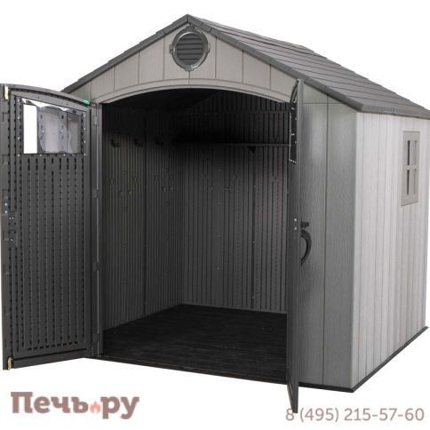 Сарай пластиковый Gardeck WoodLook 8*7.5 фото 4