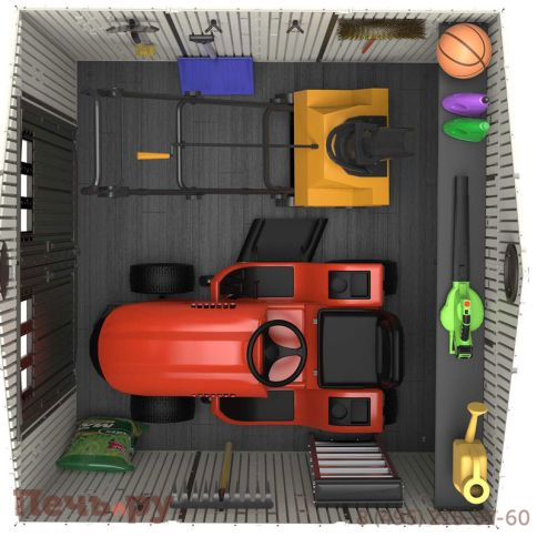 Сарай пластиковый Gardeck WoodLook 8*7.5 фото 6