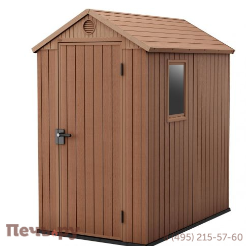 Сарай Gardeck Keter"Дарвин 4х6" (размеры 118 х 184 см), коричневый фото