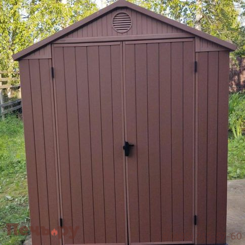 Сарай Gardeck Keter "Дарвин 6х6" (размеры 183 х 182 см), коричневый фото 8