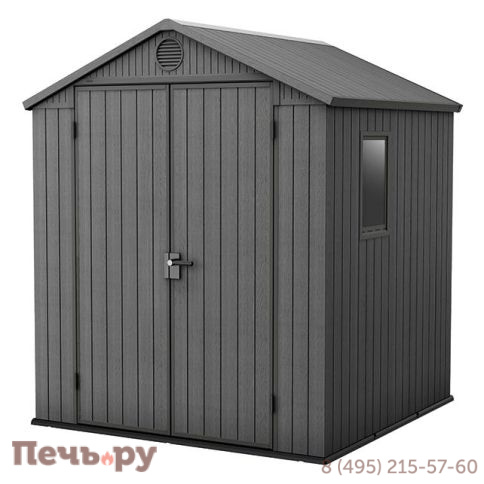 Сарай Gardeck Keter "Дарвин 6х6" (размеры 183 х 182 см), серый фото