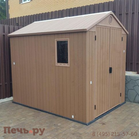 Сарай Keter "Дарвин 6х8" (размеры 183 х 244 см), коричневый фото 12