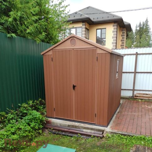 Сарай Keter "Дарвин 6х8" (размеры 183 х 244 см), коричневый фото 9