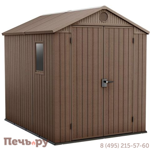 Сарай Keter "Дарвин 6х8" (размеры 183 х 244 см), коричневый фото