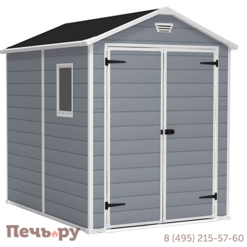 Сарай Gardeck Keter "Манор 6x8DD" (размеры 177х230 см), серый фото