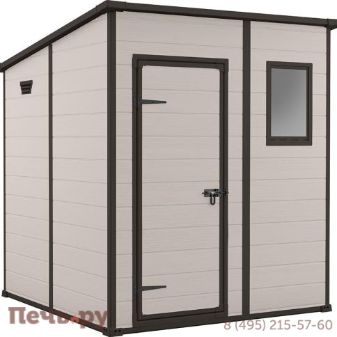 Сарай Gardeck Keter "Манор Пентхаус 6x6" (размеры 175 x 175 см), бежевый фото