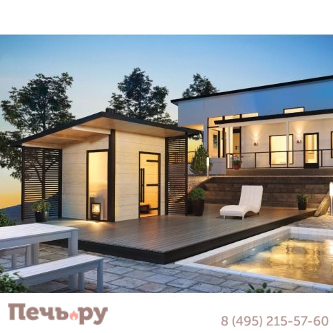 Сауна Harvia Solide Outdoor SLD01PS ель с печью Harvia Legend 240 Duo фото