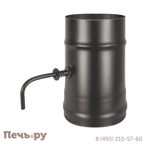 Шибер нерж. поворотный Везувий Black (AISI 430/0,8мм) фото