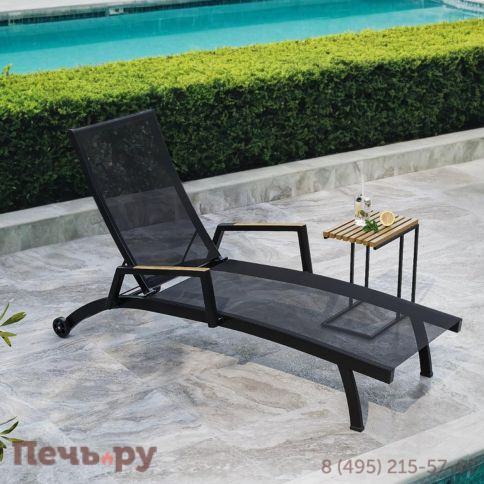 Стол Brafritid Amal антрацит/натуральный, алюминий/тик фото 4