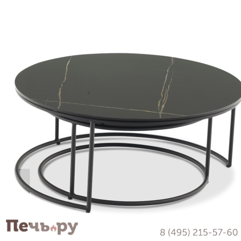Стол кофейный Brafritid Flen антрацит, алюминий/спеченный камень фото 13