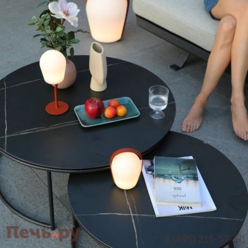 Стол кофейный Brafritid Flen антрацит, алюминий/спеченный камень фото 2