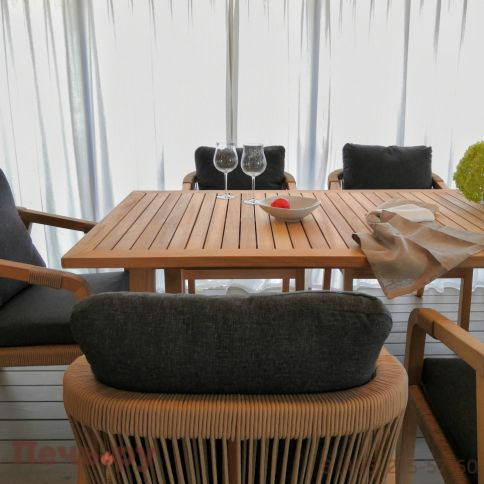 Стол обеденный Ideal Patio LEONOREN из тика 180x90 фото 3