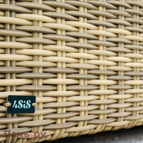 Сундук 4SiS Порту водонепроницаемый из искусственного ротанга, цвет соломенный фото 13