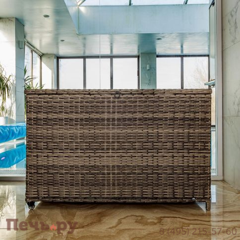 Сундук для хранения Royal Family Karl 120 c колесиками серый фото 2