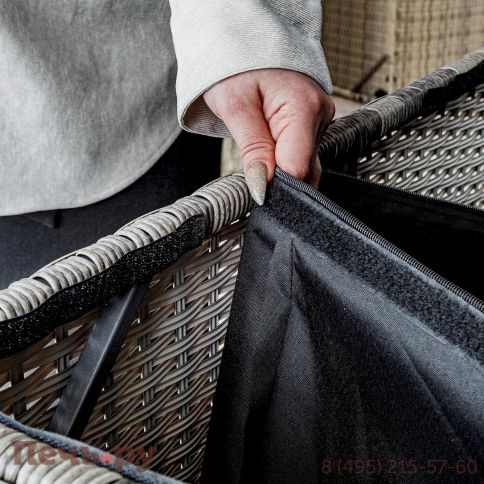 Сундук для хранения Royal Family Karl 120 c колесиками серый фото 9