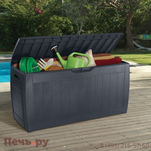 Сундук Keter Голливуд (Hollywood) 270л., графит фото 3