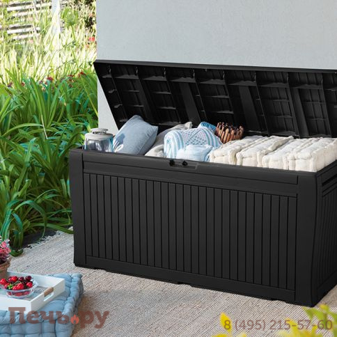 Сундук Keter Камфи (COMFY STORAGE BOX 270L), графит фото 2