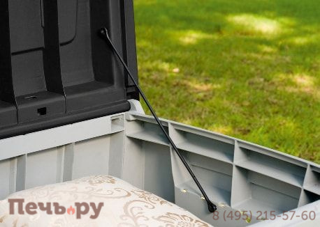 Сундук Keter Новель (NOVEL) 340л., белый-графит фото 6