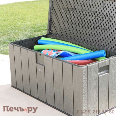 Сундук пластиковый Gardeck WoodLook, 570 л, серый фото 8