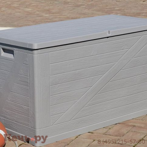 Сундук Gardeck WoodLine, 420 л Светло-серый фото 4