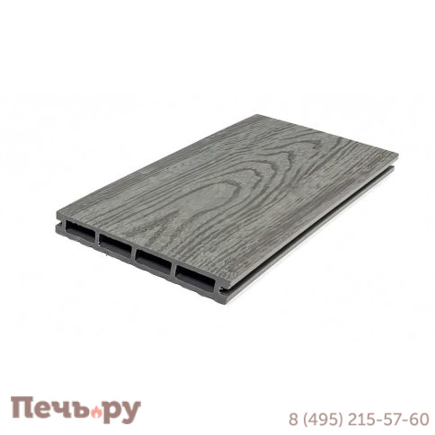 Террасная доска МПК (Лайт)  22х140х3000 Серый фото