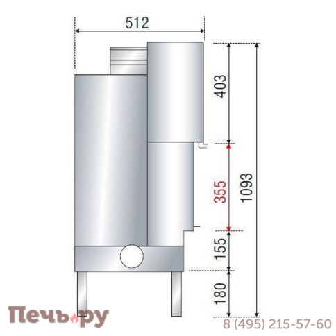 Топка каминная Axis H 800 simple face фото 3