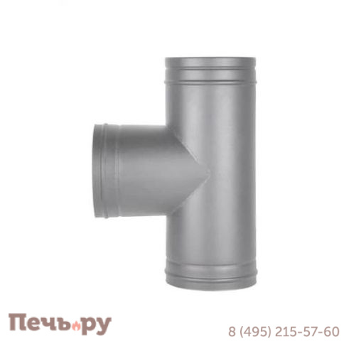 Тройник сэндвич КПД серый D120х200 фото 2