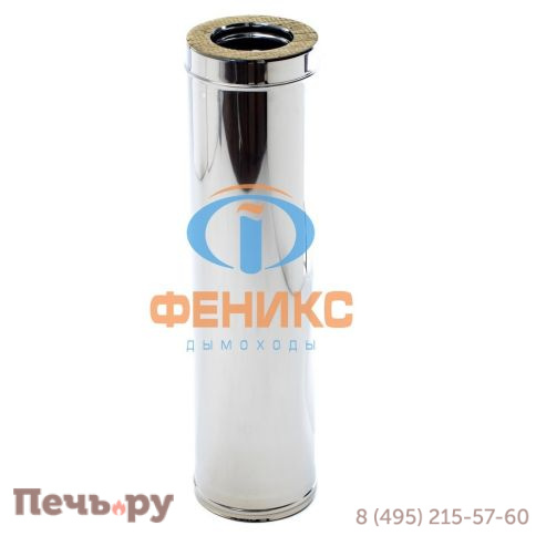 Труба Феникс 2Т 1000 (0,8мм AISI 304 + AISI 430 0,5мм) фото