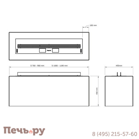 Тумба Biograte для SmartFire S 1000 фото 6