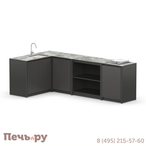 Угловая уличная кухня Cronon Lounge C-115SP, 2.7x1.5 м фото