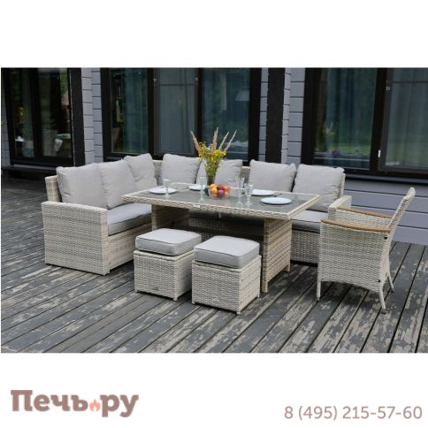 Угловой комплект Royal Family Zorro Wood бежевого цвета фото