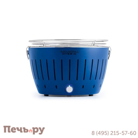 Угольный газовый гриль Lotus Grill Hybrid Classic Deep Blue фото