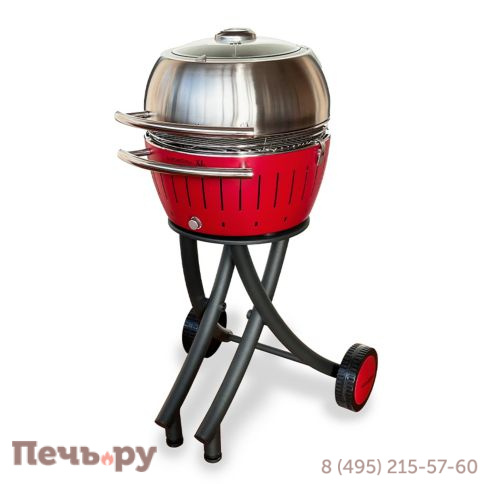Угольный гриль Lotus Grill XL Garden-Set Blazing Red фото